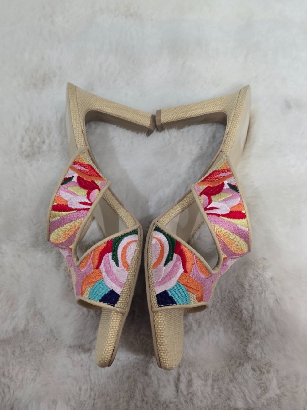 Dolce Vita Gitel Sandal Floral Multi Heeled Sandal Women's Sizes NEW Resort - Picture 8 of 12